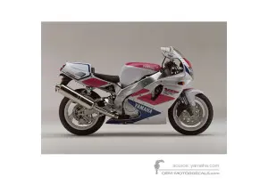 Adesivi per Yamaha YZF750R 1993 - Bianco • Yamaha Adesivi OEM