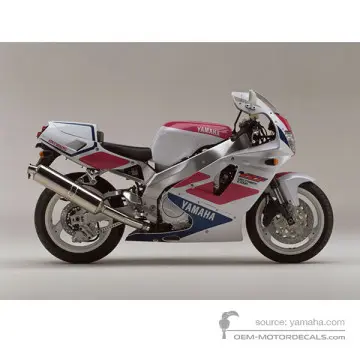 Yamaha YZF750R 1993 - Biały - Bluish White Cocktail 1