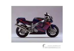 Naklejki do Yamaha YZF750R 1994 - Ciemnoszary • Yamaha Naklejki OEM