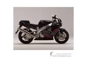 Naklejki do Yamaha YZF750R 1995 - Ciemnoszary • Yamaha Naklejki OEM