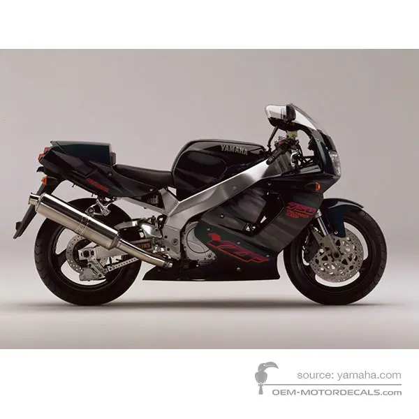 Yamaha YZF750R 1995 - Dunkelgrau - Dark Cyjan Metallic 2