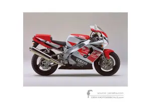 Aufkleber für Yamaha YZF750R 1996 - Weiss • Yamaha OEM-Aufkleber