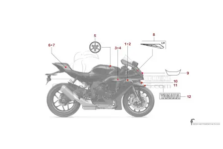 Yamaha YZF-R1 2025 - Blauw
