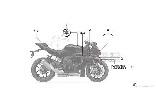 Yamaha YZF-R1 2025 - Dunkelgrau