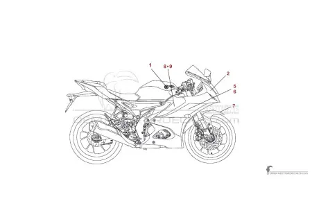 Yamaha YZF-R125 2025 - Bleu