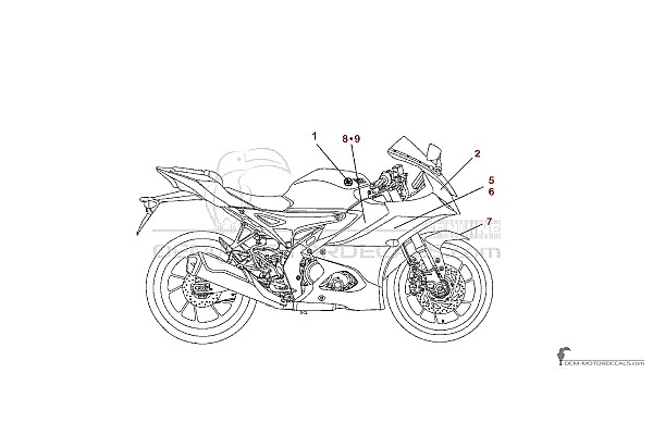 Yamaha YZF-R125 2025 - Bleu
