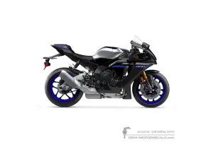 Autocollants pour Yamaha YZF-R1M 2023 - Blanc • Yamaha Autocollants OEM
