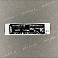 APRILIA Vorsicht Etikett, Kette 2B005030