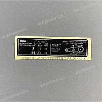 APRILIA Etiqueta de precaución 2B013295