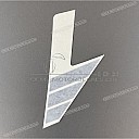 Front cowling accent sticker, right side
