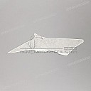 Front cowling decal, left side