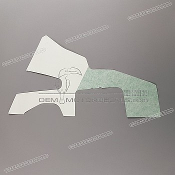 Belly pan decal, left side