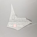 Side cowling decal, left side