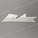 Front cowling decal, left side