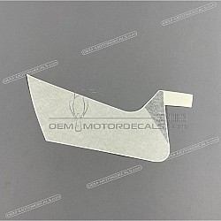 Belly pan decal, left side