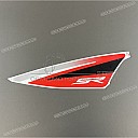 Rechter achterste zijdeksel sticker, rechterkant