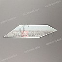 Belly pan decal, left side