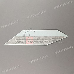 Belly pan decal, left side