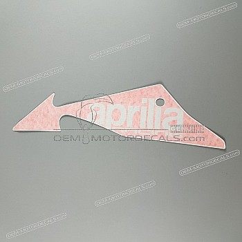 Belly pan decal, left side