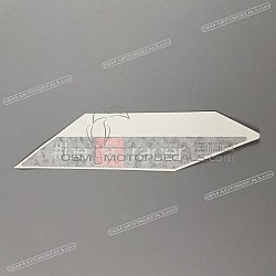 Belly pan decal, left side