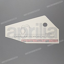 Belly pan decal, left side