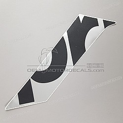 Frame cowling decal, right side