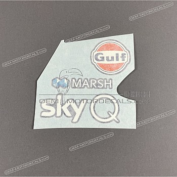 Front cowling decal, left side