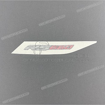 Heckverkleidung Aufkleber, Linke Seite