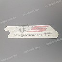 Side cowling decal, left side