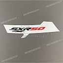 Sticker achterzijpaneel links SXR, linkerzijde