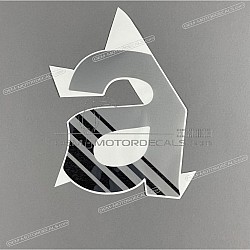 Side cowling decal, left side