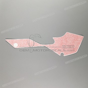 Belly pan decal, left side