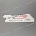 Side cowling decal, left side