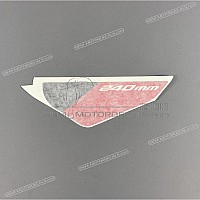 APRILIA Autocollant de garde-boue avant, côté droit 2H006149
