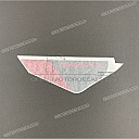 Front fender decal, left side