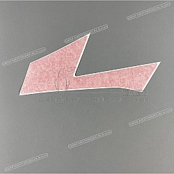 Belly pan decal, right side