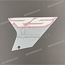 Lower fairing decal, rear section