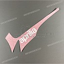 Aprilia Aufkleber unter der Fußraste, linke Seite