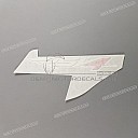 Tail cowl decal, left side