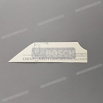 Belly pan decal, left side