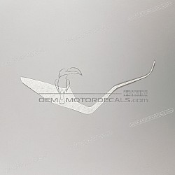 Front cowling decal, left side