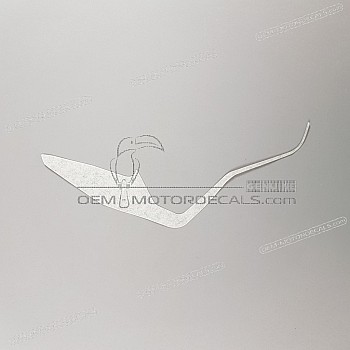 Front cowling decal, left side