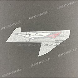 Adesivo posteriore coda carena, lato sinistro