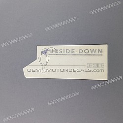 Front fender decal, left side