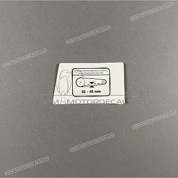 Etykieta ostrzegawcza, Łańcuch