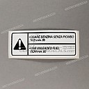 Caution label, Unleaded fuel