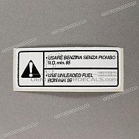 APRILIA Étiquette de mise en garde, Unleaded fuel AP8166113C1