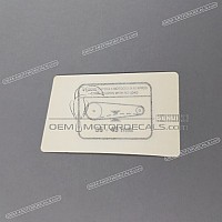 APRILIA Voorzichtigheid label, Ketting AP8167320-14