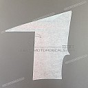 Belly pan decal, left side