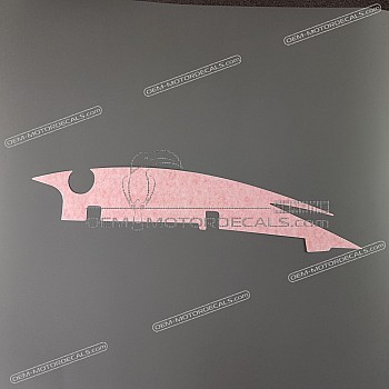 Frame cowling decal, left side